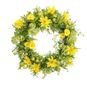 38cm Daisy Wreath Yellow
