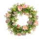 38cm Daisy Wreath Pink
