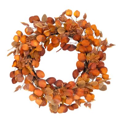 60cm Mixed Leaf Autumn Wreath