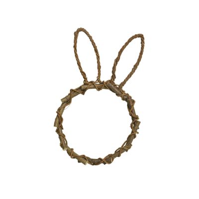 Woven Twig Rabbit Silhouette 30x4x50cm