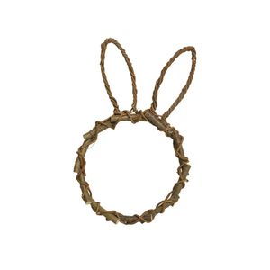 Woven Twig Rabbit Silhouette 30x4x50cm