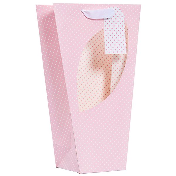 Pink Polka Medium Orchid Bag