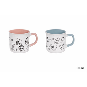 cat dog mugs 