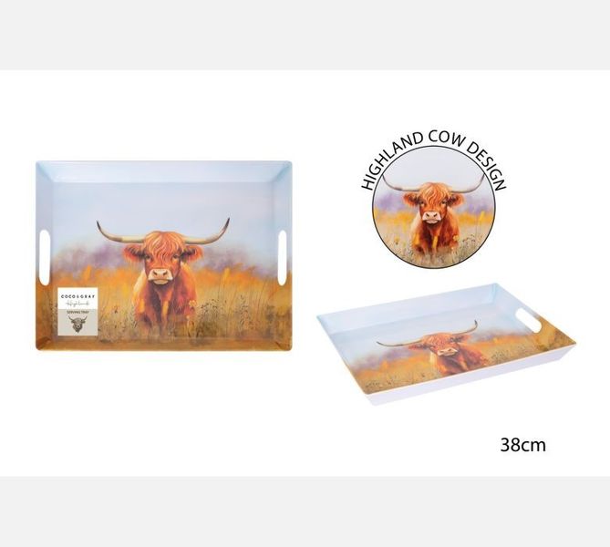 Highland Cow serving Tray