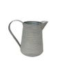 Grey Antique Ribbed Zinc Jug