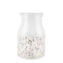 Whispering Petals Patterned Glass Vase