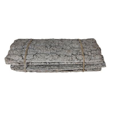 Bundle of 4 Bark Slices Grey wash 50x20cm