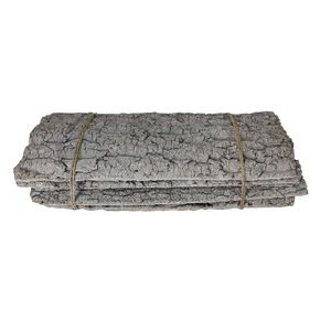 Bundle of 4 Bark Slices Grey wash 50x20cm