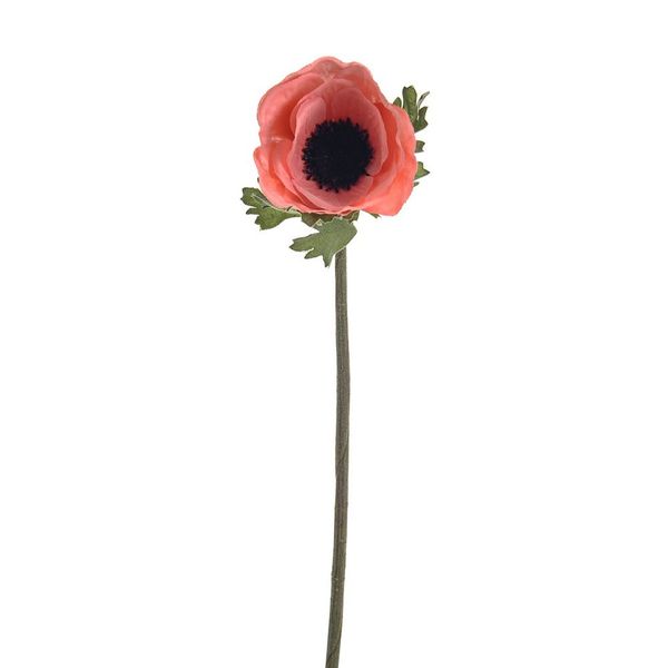Olivia Anemone Stem Coral 38Cm