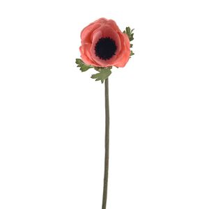 Olivia Anemone Stem Coral 38Cm