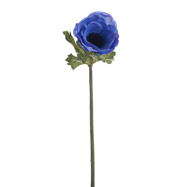 Olivia Anemone Stem Blue 38Cm