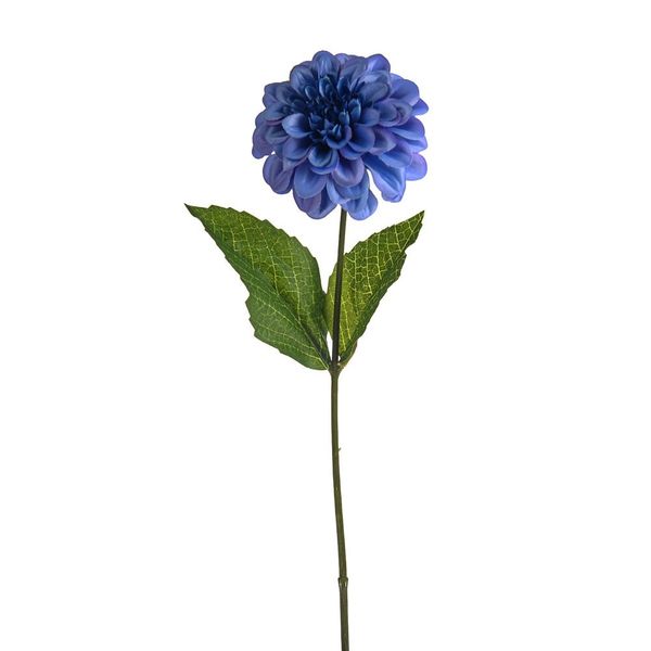 Olivia Zinnia Stem Blue 46Cm