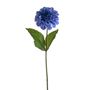 Olivia Zinnia Stem Blue 46Cm