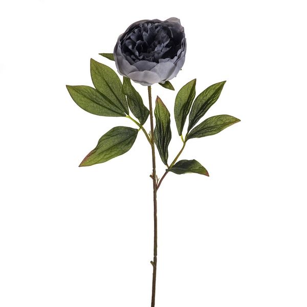 Amelia Peony Stem Light Grey 63Cm
