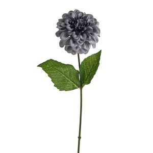 Amelia Zinnia Stem Light Grey 46Cm