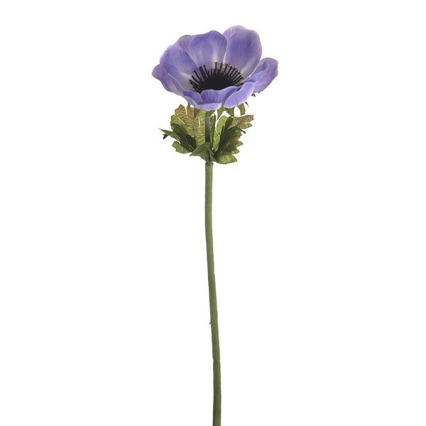 ANEMONE SINGLE STEM LIGHT PURPLE 35CM