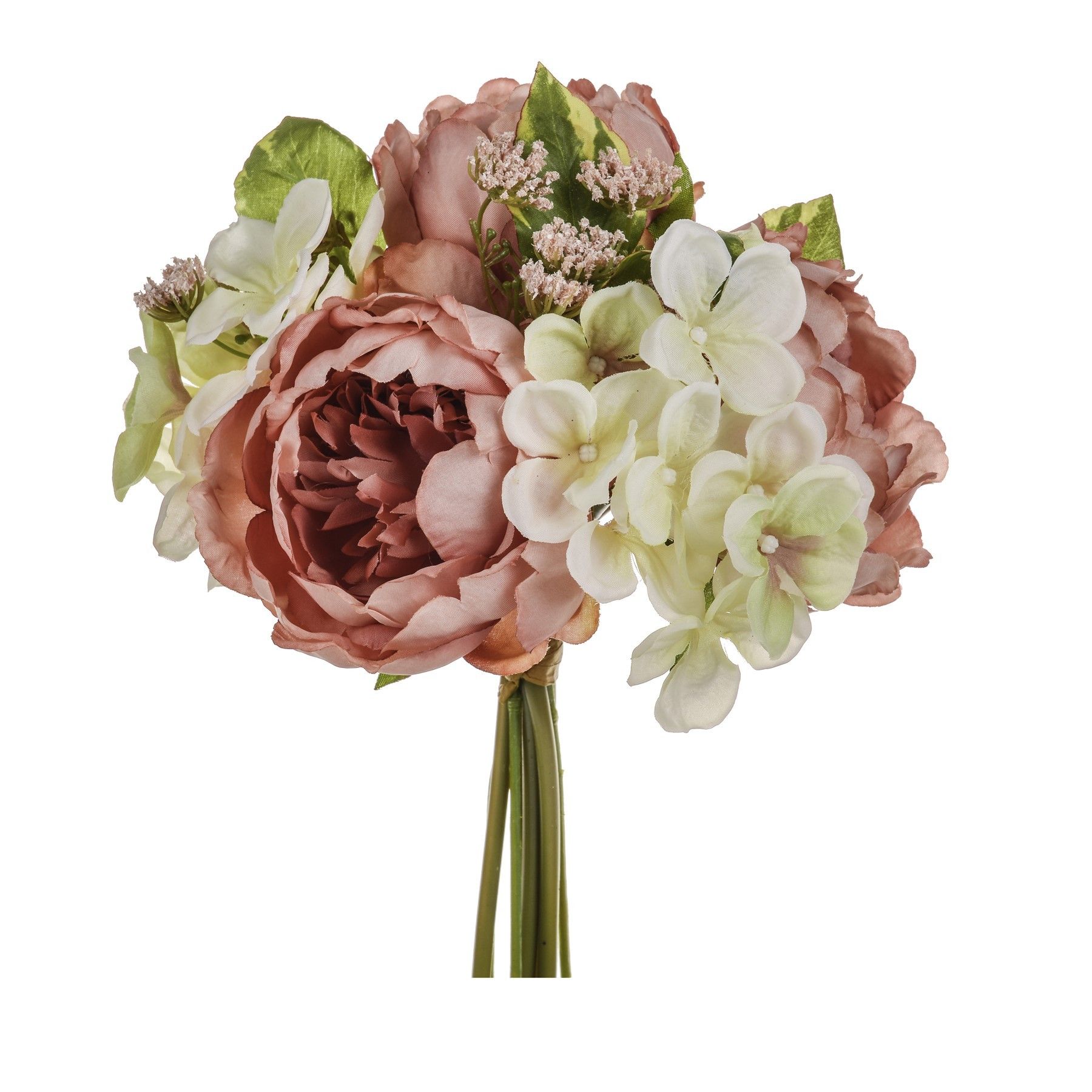 Peony Bqt W/Hydrangea Pink