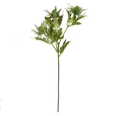 Artificial Sea Holly Spray Green 67 cm