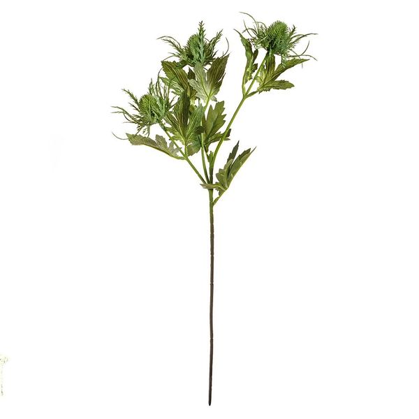 Artificial Sea Holly Spray Green 67 cm