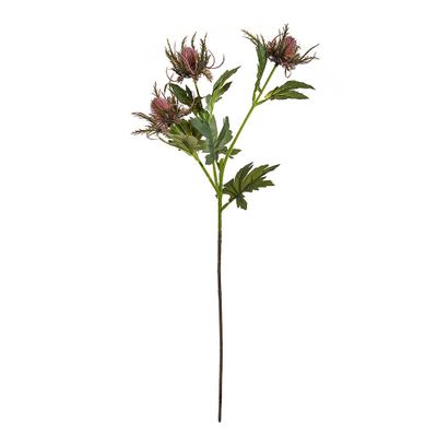 Artificial Sea Holly Spray Dark Pink 67 cm