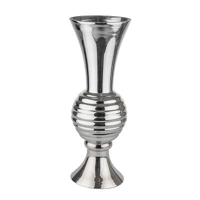 Glass Silver Honeycomb Vase 45Cm
