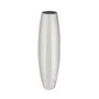 Glass Ana Cigar Vase Silv 60Cm