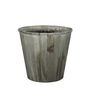 23.8cm Grey Wooden Pot