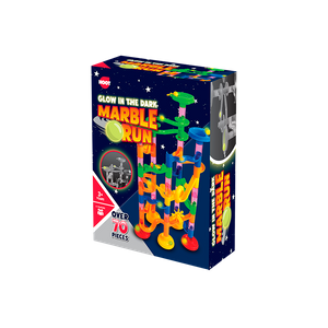 Glow in the dark marble run