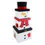 3Pc Plush Box Xl Snowman 12S Fsc
