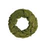 Flocked Bark Wreath Green