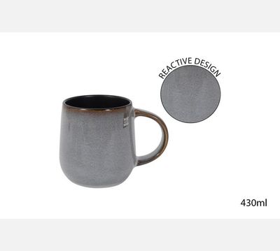 Grey Reactive Mug 430Ml