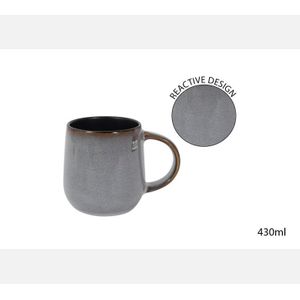 Grey Reactive Mug 430Ml