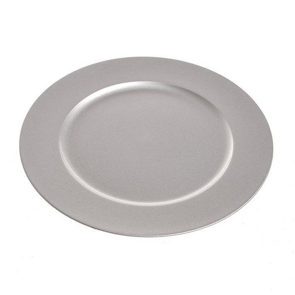 Charger Plate Silver Metallic 33Cm