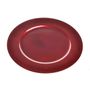 Charger Plate Red Metallic 33Cm