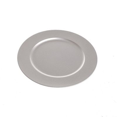 Charger Plate Metallic Silver 20Cm