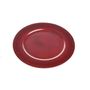 Charger Plate Metallic Red 20Cm
