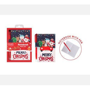  Christmas Notebook And Pen Set
