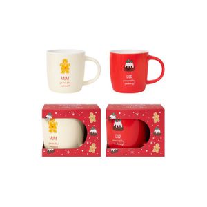 Christmas Gingerbread & Pud Mugs (Assorted Designs)