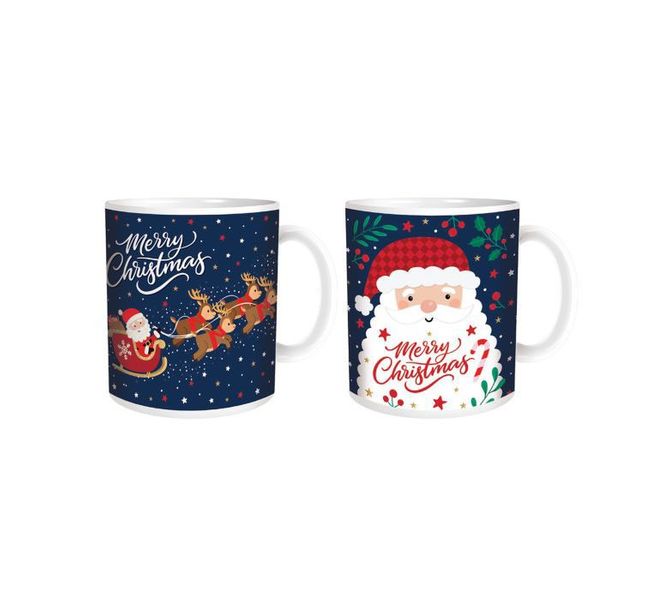 Merry Christmas Santa Mug (Assorted Designs)