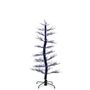Dancing Black LED Light Up Tree with Ghost Sound- Purple & Orange Lights- 5ft 