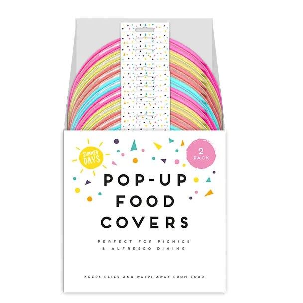Summer Pop-Up Food Covers Pack of 2 (Assorted)