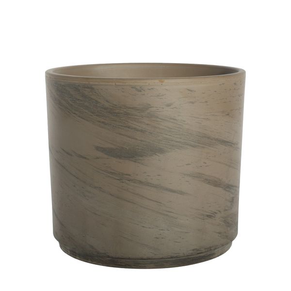 Basalt Terracotta Pillar Pot - D26 x H23cm