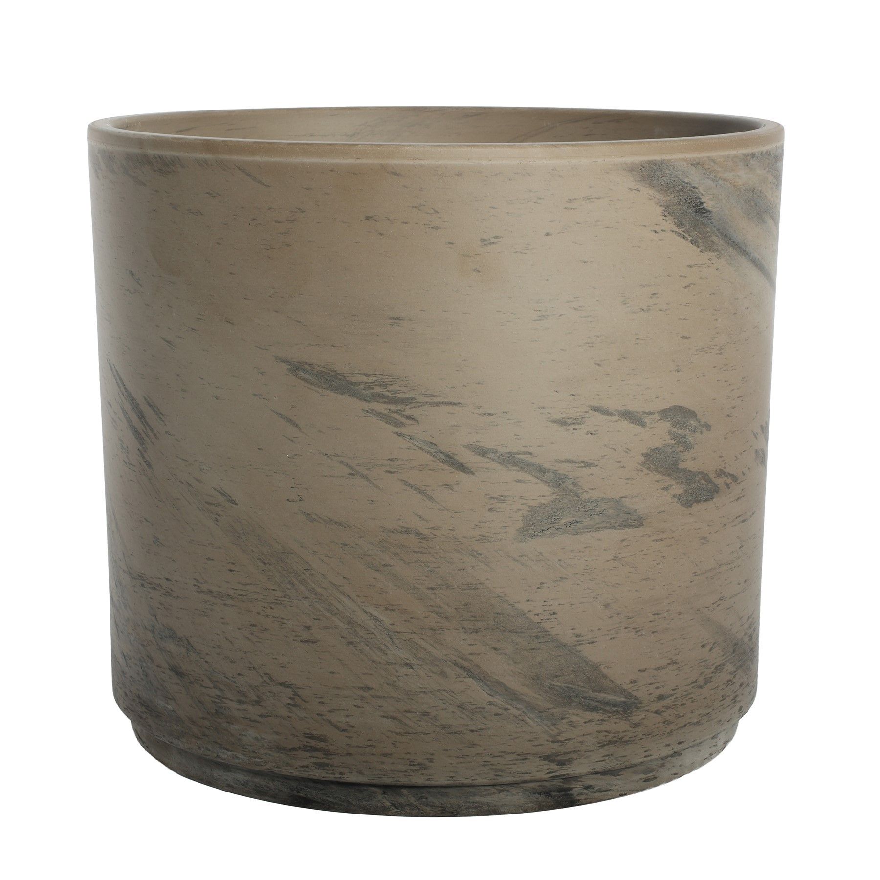 Basalt Terracotta Pillar Pot - D30 x H26cm