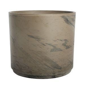 Basalt Terracotta Pillar Pot - D30 x H26cm