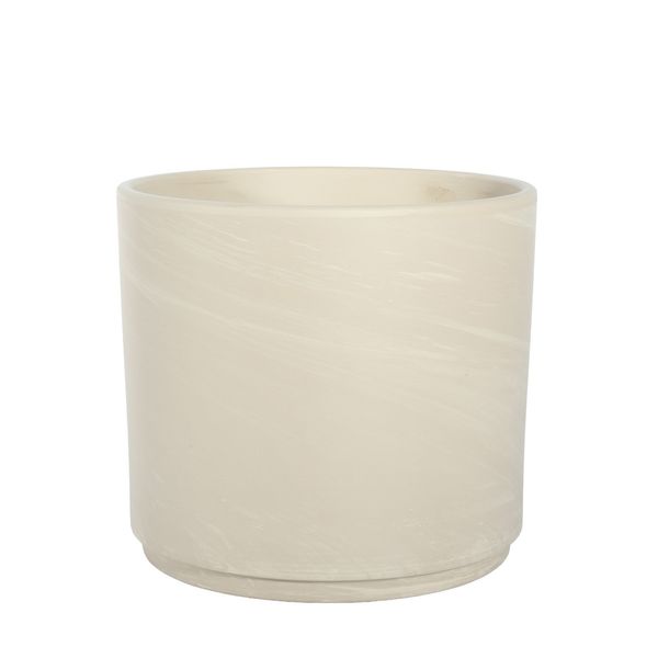 Granite Terracotta Pillar Pot - D24 x H21cm