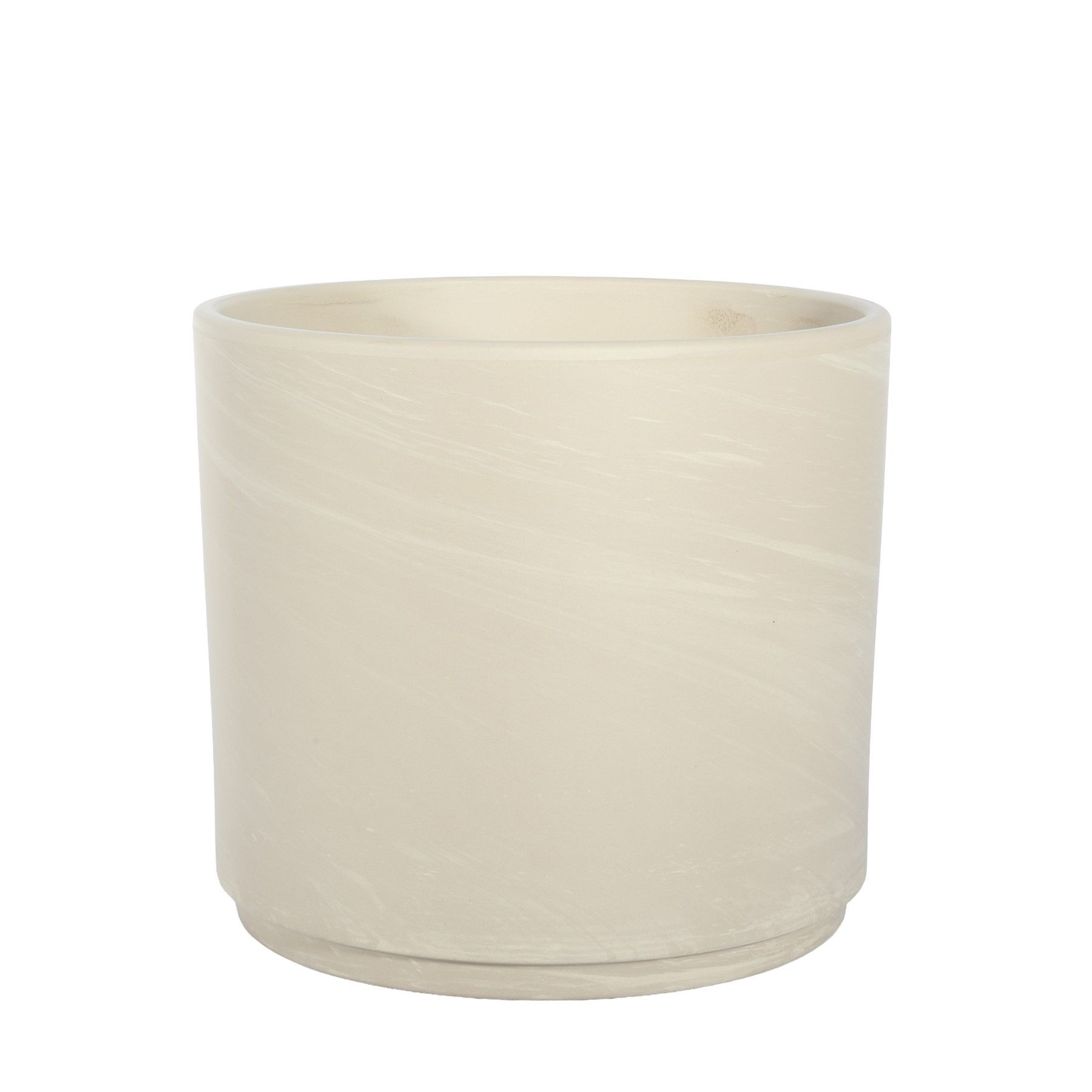 Granite Terracotta Pillar Pot - D24 x H21cm