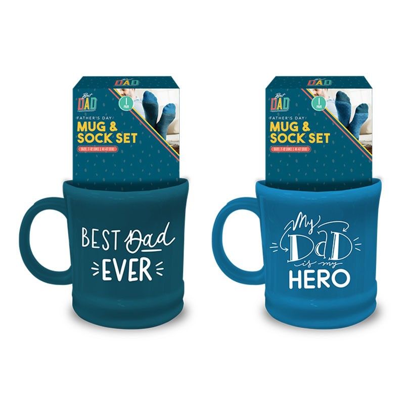 Fathers Day Mug& Socks Set (Assorted)