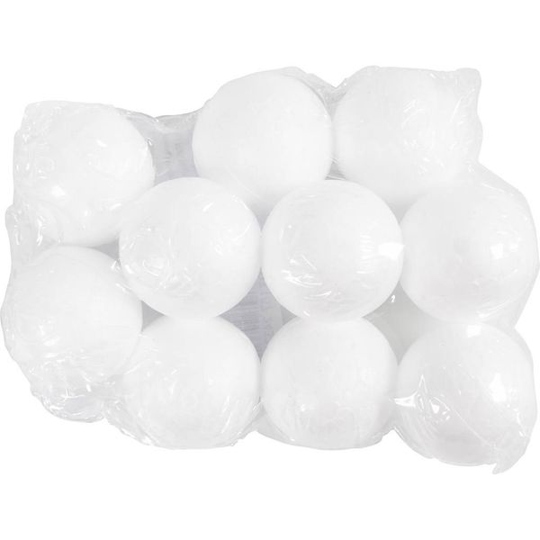 White Polystyrene Balls 3cm - 10 Pack
