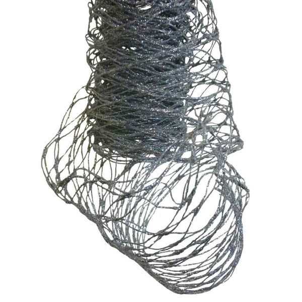 180cm Mesh Ribbon Roll Silver
