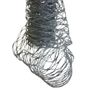 180cm Mesh Ribbon Roll Silver
